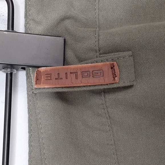 Go Lite Men's Dark Green Hiking Travel Cargo Pants - Picture 3 of 10